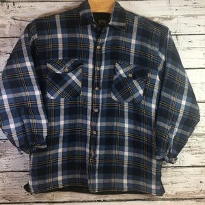 Stillwater Supply Co. Men’s Button Down Quilted Flannel Shirt Jacket Size L